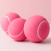 3 pack of pink tennis balls for dogs - Pupclub Couture