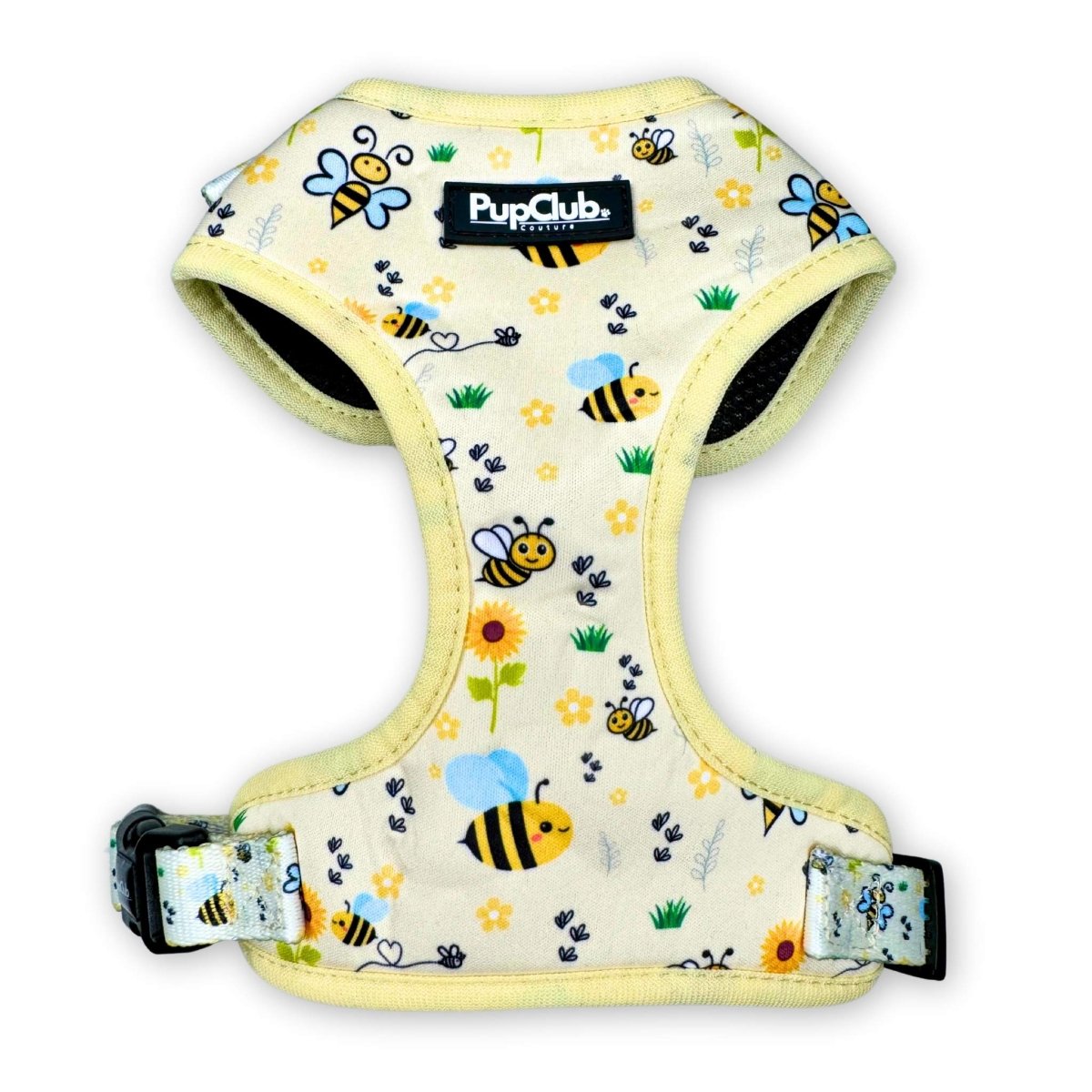 adjustable dog harness bee-utiful summer front - pupclub couture