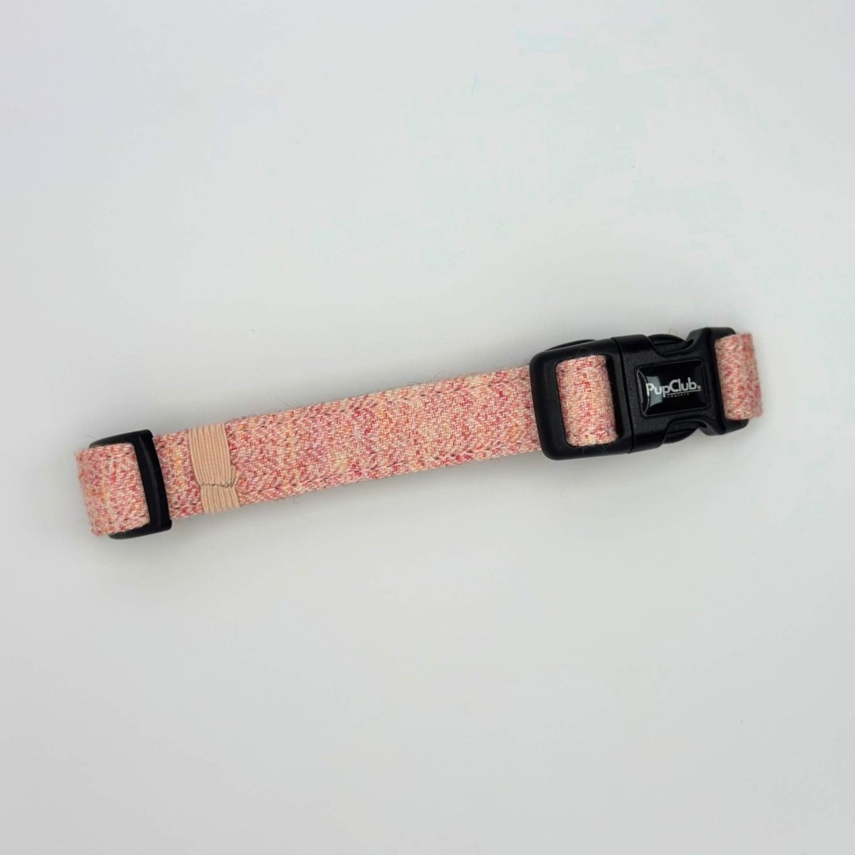 Dog Collar - Pink Tweed - Pupclub Couture