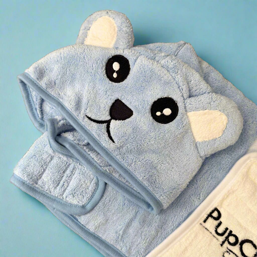 Dog Drying Robe - blue - Pupclub Couture