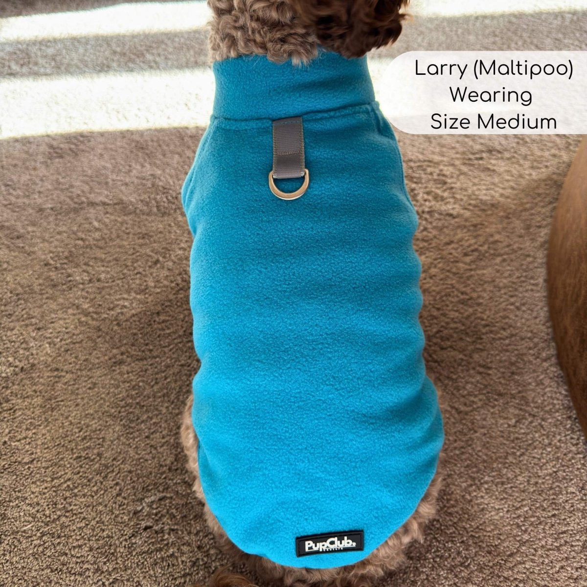 Dog Fleece Coat Jacket - Blue - Pupclub Couture
