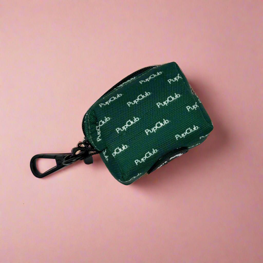 Dog Poo Bag Holder - Forest Green - Pupclub Couture