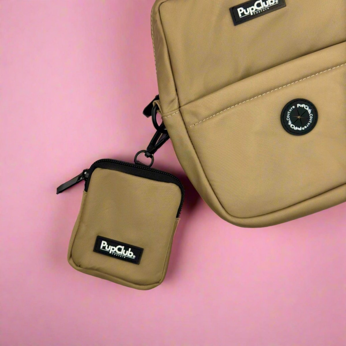 Dog Treat Pouch in Tan - PupClub Couture