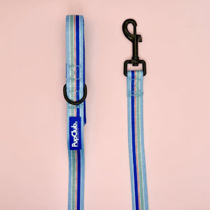 Dog Lead - Sea Breeze Stripes - Pupclub Couture