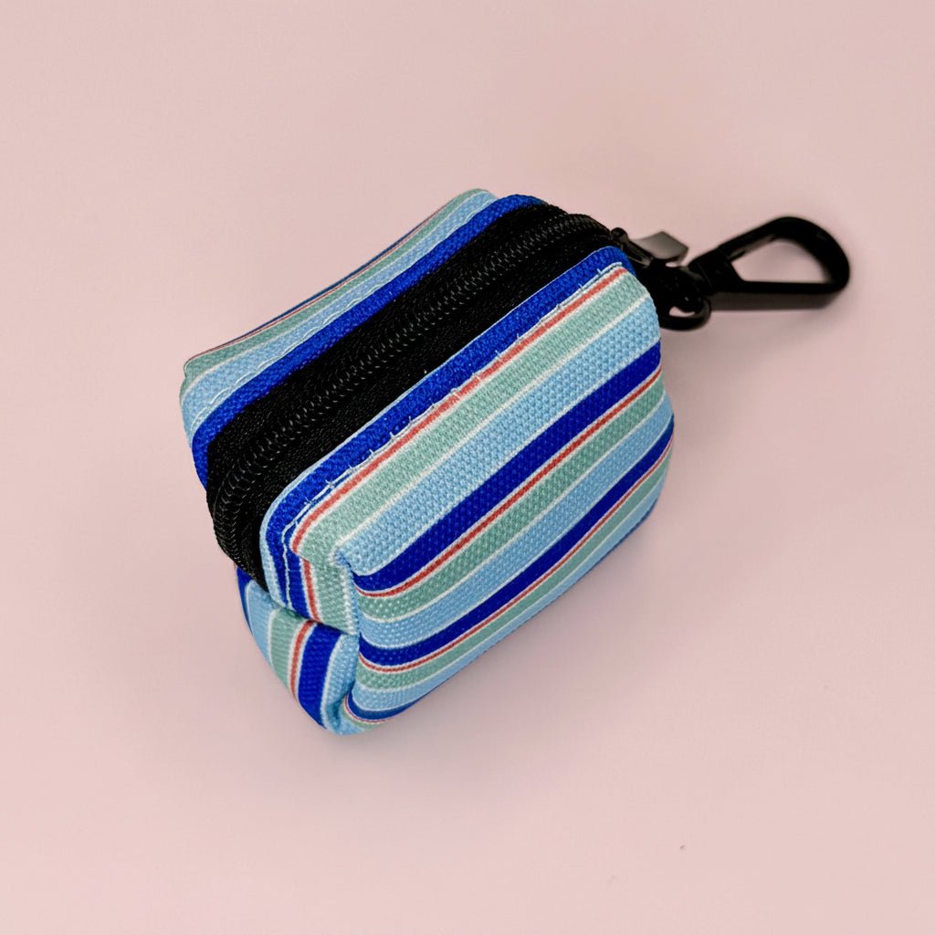 Poo Bag Holder - Sea Breeze Stripes - Pupclub Couture