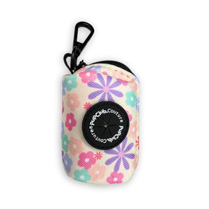 poo bag holder pretty petals front - pupclub couture