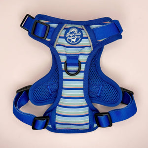 Rugged Rover No Pull Dog Harness - Sea Breeze Strpes - PupClub Couture
