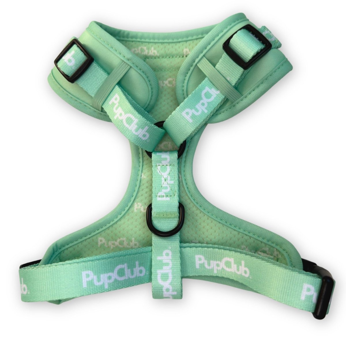 adjustable harness - pastel mint green back
