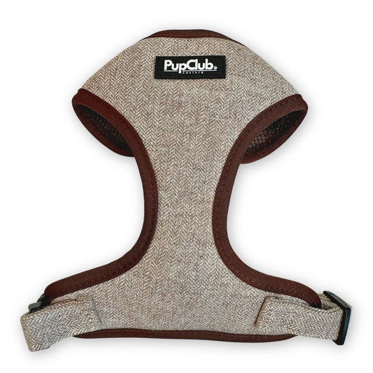 Tweed Adjustable Harness - Brown front