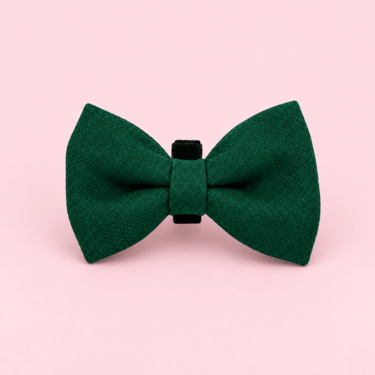 Dog Bow - Forest Green - Pupclub Couture