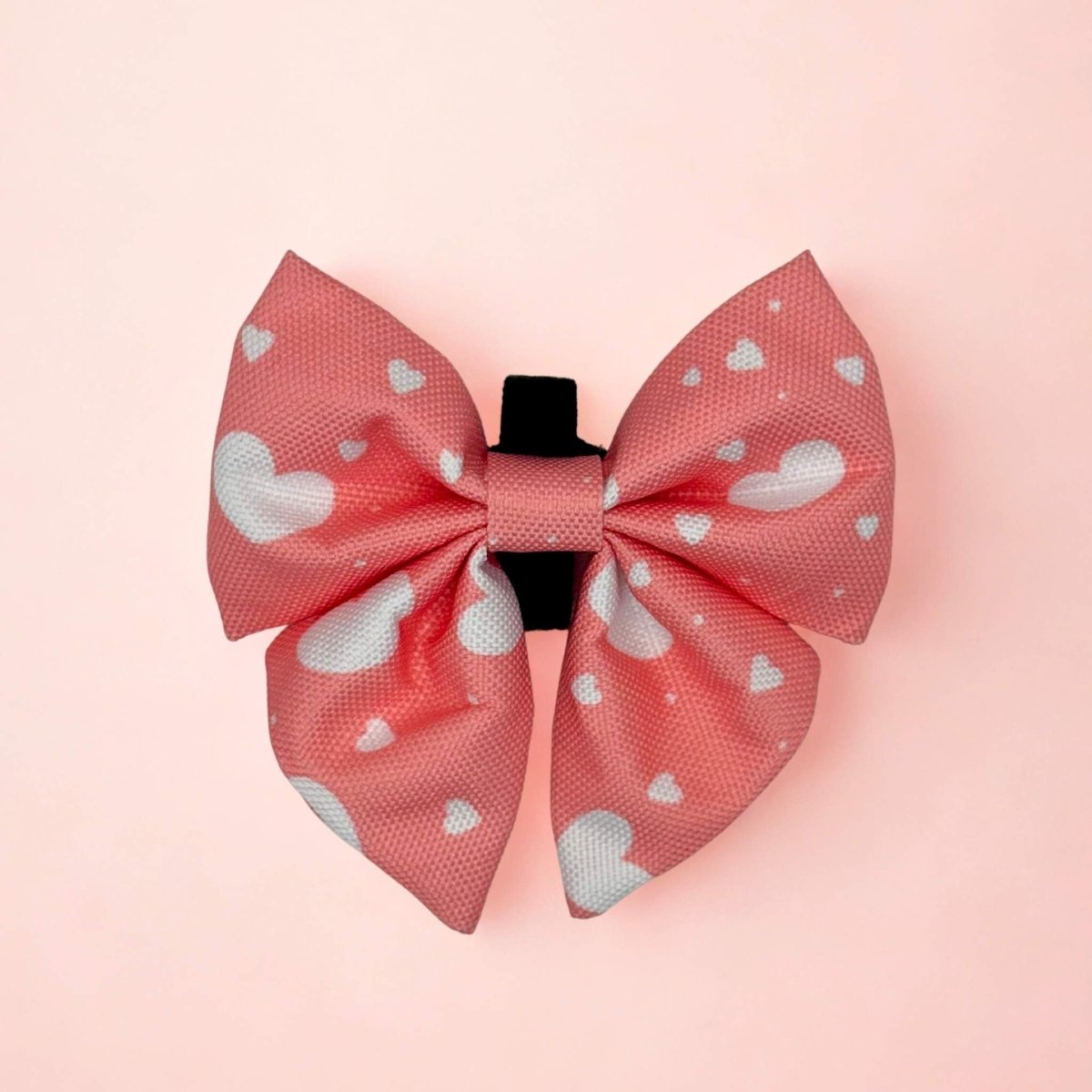 Dog Bows - Peachy Hearts - Pupclub Couture