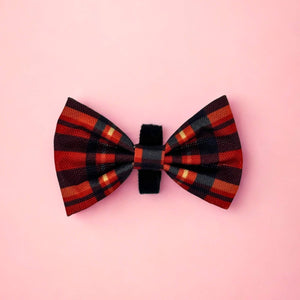 Dog Bows - Red Tartan - Pupclub Couture