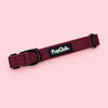 Dog Collar - Red Berry Tweed - PupClub Couture