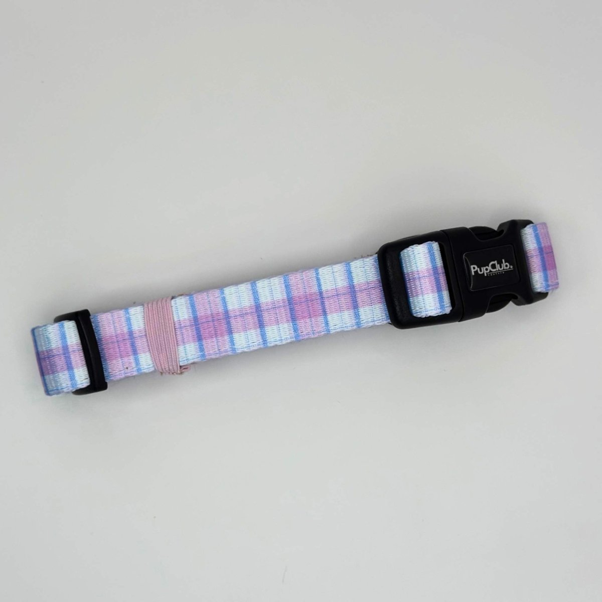Dog Collar - Pink Tartan - Pupclub Couture