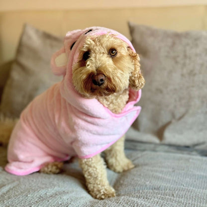 Dog Drying Robe - Pink - Pupclub Couture