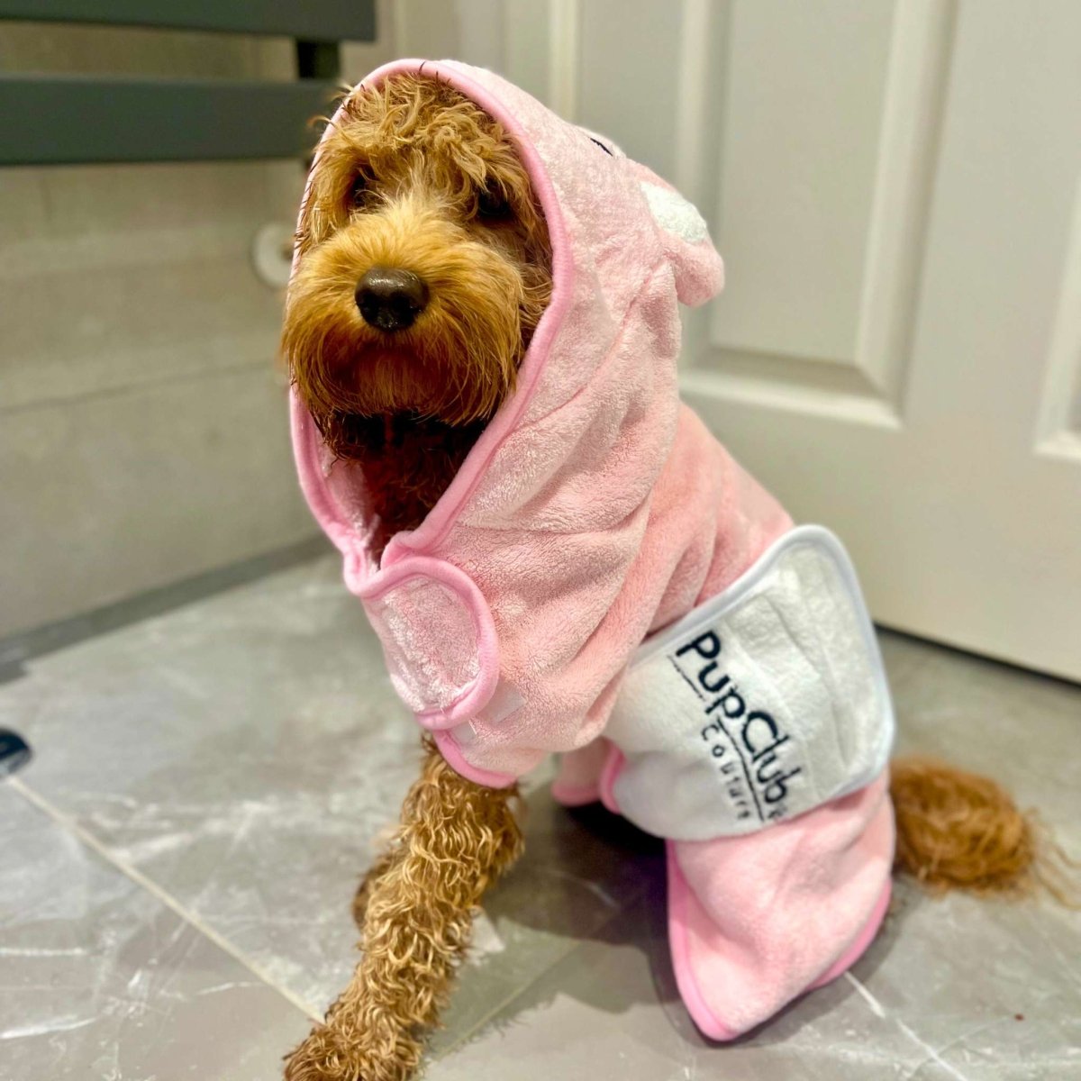 Dog Drying Robe - Pink - Pupclub Couture