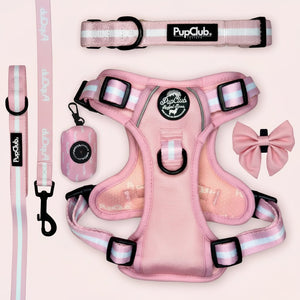 Rugged Rover Dog Harness Bundle - Pastel Pink - Pupclub Couture