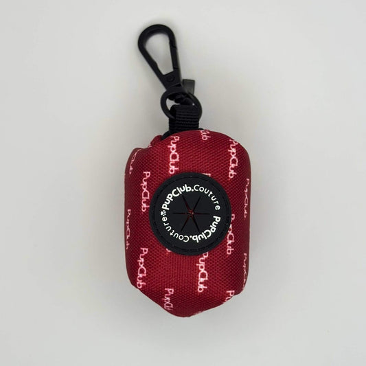 Poo Bag Holder - Berry Red - Pupclub Couture