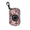 poo bag holder mocha petals front - pupclub couture