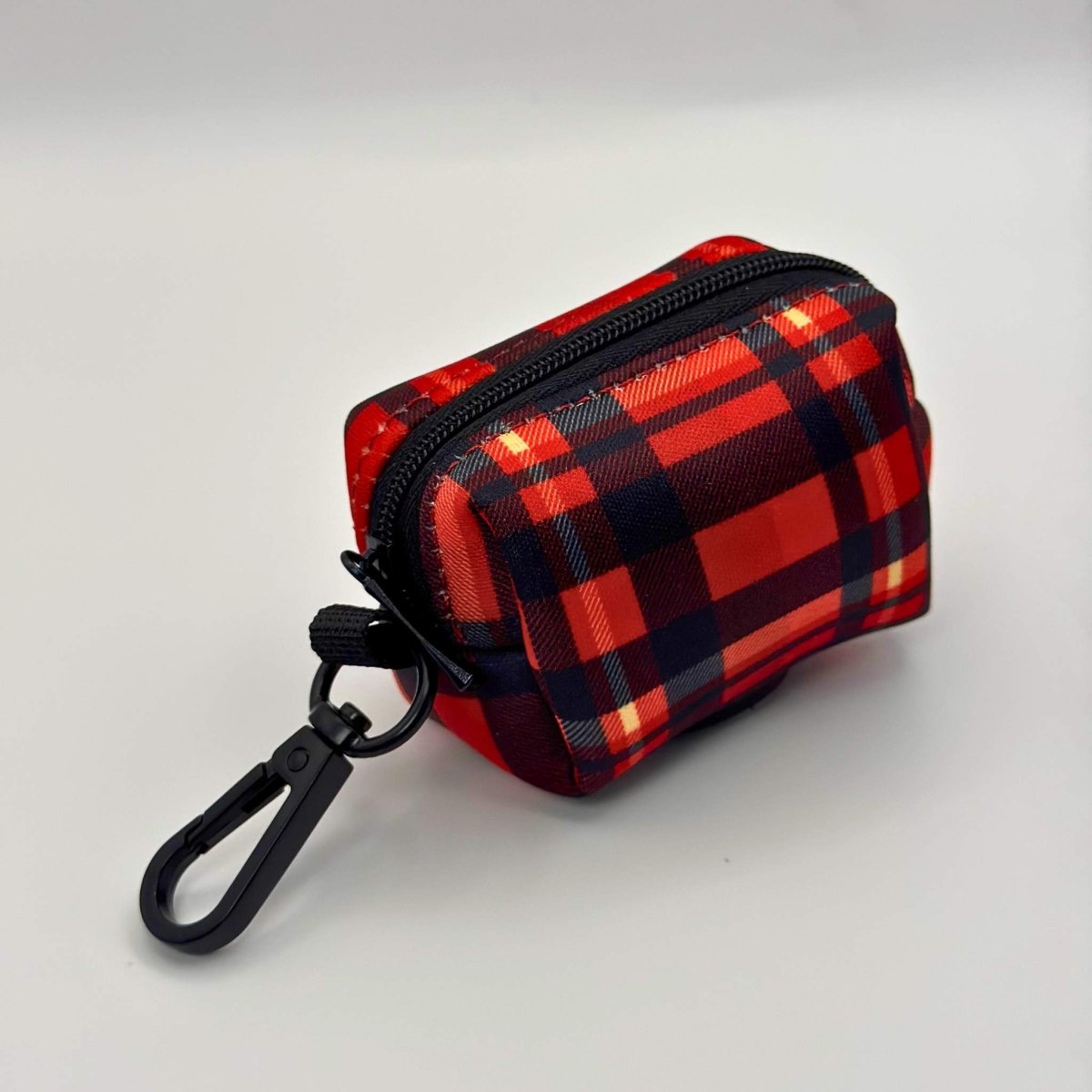 Poo Bag Holder - Red Tartan - Pupclub Couture