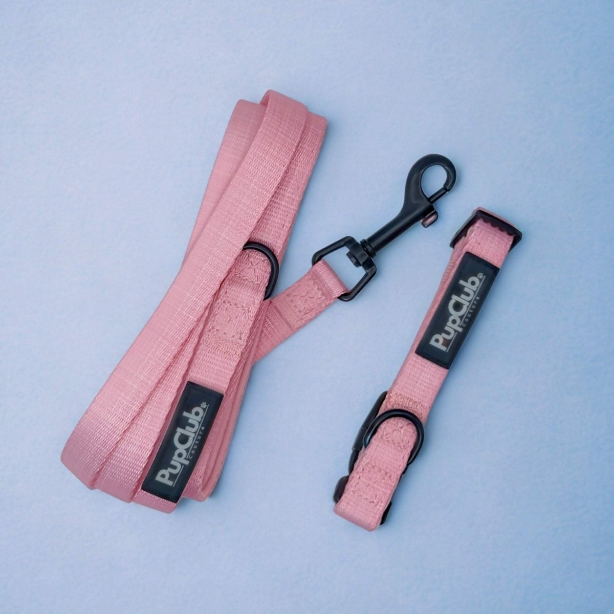 Puppy Collar & Lead Set - Pink - Pupclub Couture