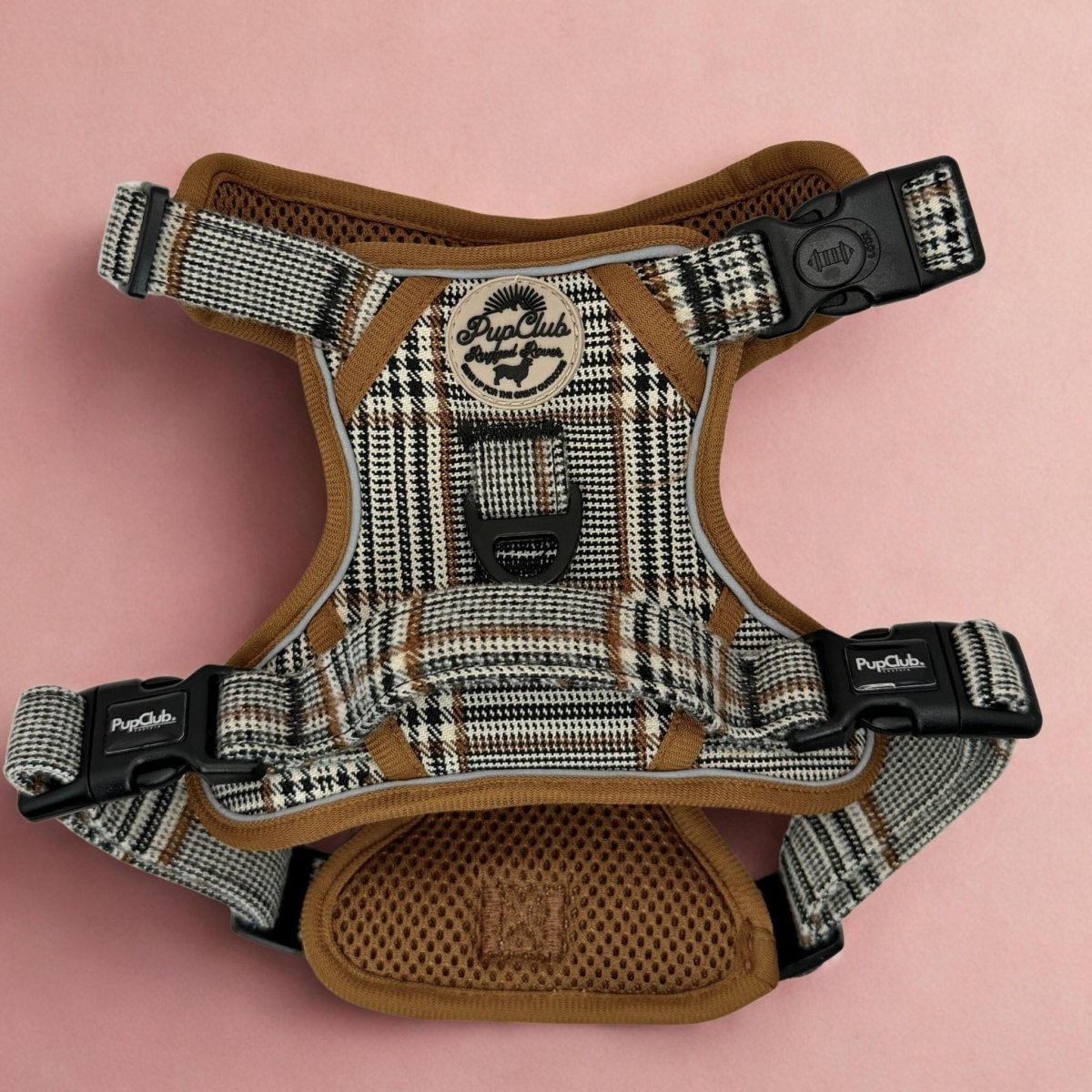Plaid No Pull dog harness - Pupclub couture