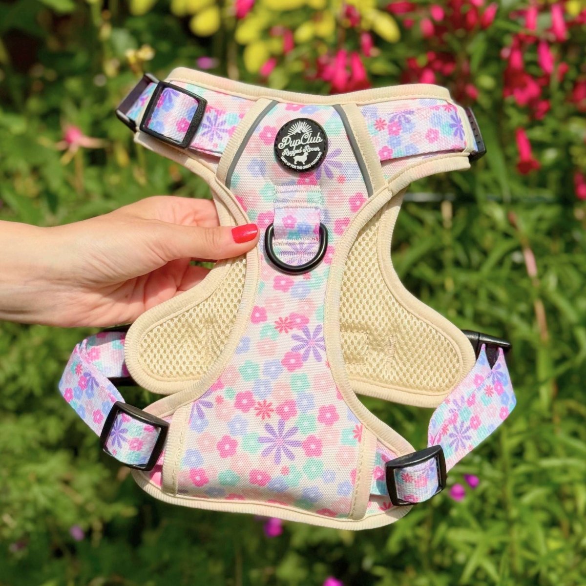 Rugged Rover™ No Pull Dog Harness - Pretty Petals - PupClub Couture