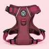 Rugged Rover No Pull Dog Harness - Red Berry Tweed - PupClub Couture