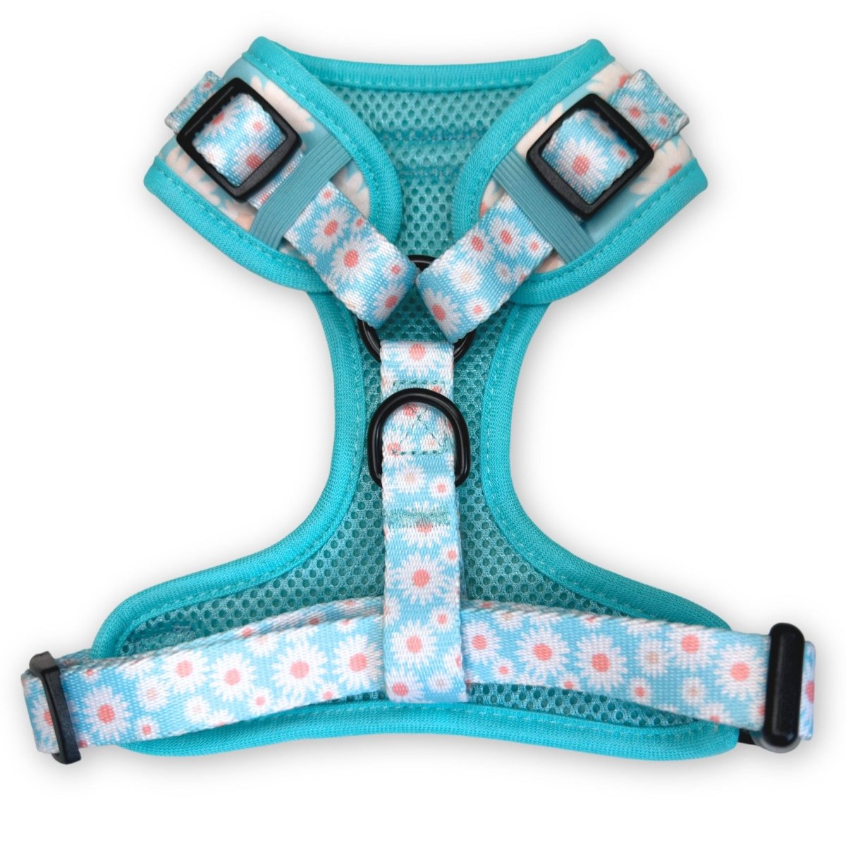 adjustable harness - pastel daisy back