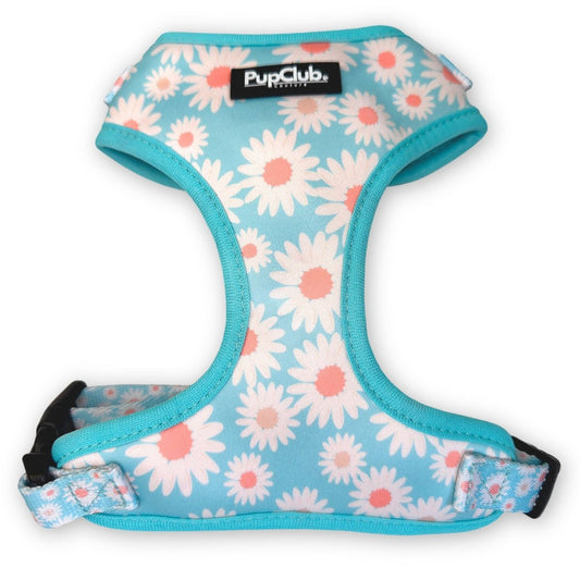 adjustable harness - pastel daisy front